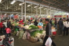 22-Covered market at the Luobu Linka street